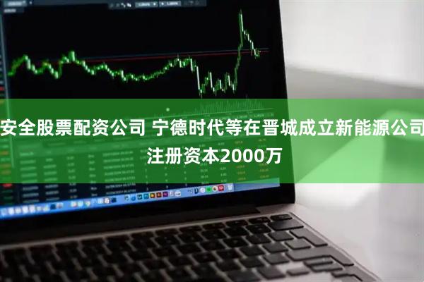 安全股票配资公司 宁德时代等在晋城成立新能源公司 注册资本2000万
