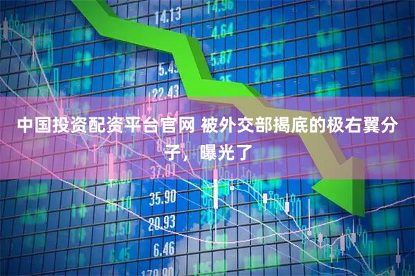 中国投资配资平台官网 被外交部揭底的极右翼分子，曝光了